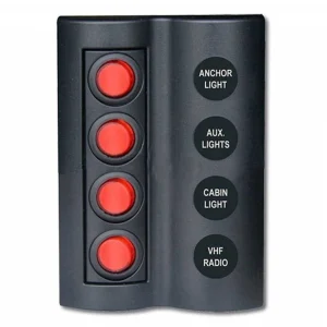 BFY AS otomatik sigortalı ve ışıklı marin switch panel
