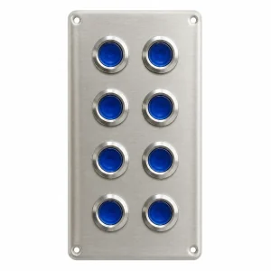 BFY Krom Mavi Işıklı Marin Switch Panel