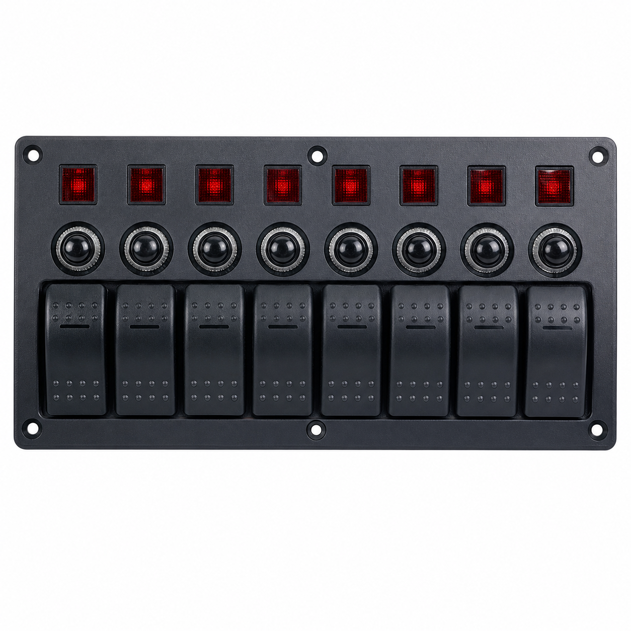 BFY otomatik sigortalı ve kırmızı ışıklı marin switch panel