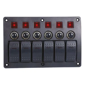 BFY yatay otomatik sigortalı ve ışıklı marin switch panel