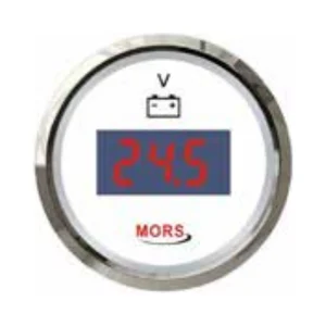 Mors Dijital Voltmetre 12–24 V beyaz ve siyah model seçenekleri