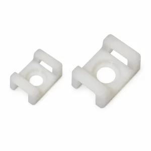 Şafak beyaz vidalı kablo kroşeleri, 15 x 07 ve 22 x 11 mm seçenekleri
