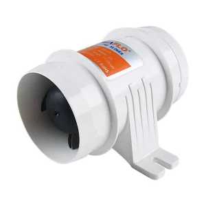 Seaflo 03 Serisi 75 mm inline marin blower, beyaz zeminde ürün görünümü