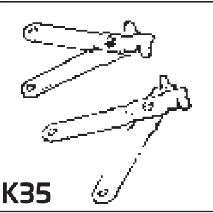 Ultraflex K35 C5 C16 ve MACH5 kumanda teli bağlantı kiti teknik çizimi