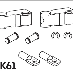 Ultraflex K61 C22 B301 ve B302 kumanda teli bağlantı kiti teknik çizimi